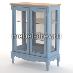 Шкаф-витрина Leontina blue (Леонтина блю) ST9318/B